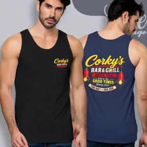 corkys bar grill odessa texas dive bar tank top racerback