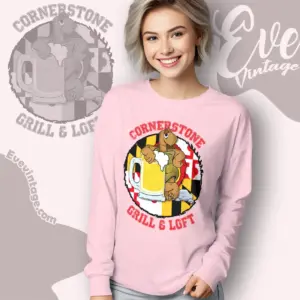 cornerstone grill loft shirt maryland dive bar long sleeve tee