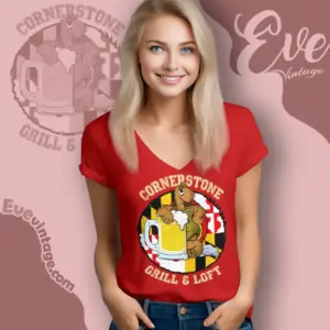 cornerstone grill loft shirt maryland dive bar v neck tshirt