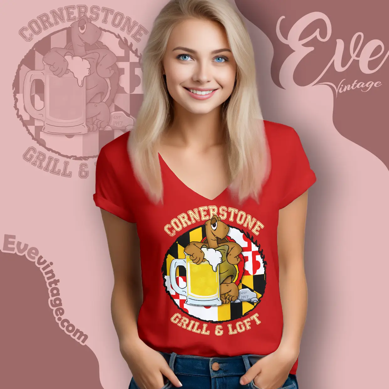 cornerstone grill loft shirt maryland dive bar v neck tshirt cornerstone grill loft shirt maryland dive bar v neck tshirt
