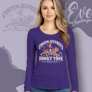 cousin jeffreys honky tonk shirt cincinnati dive bar long sleeve tee