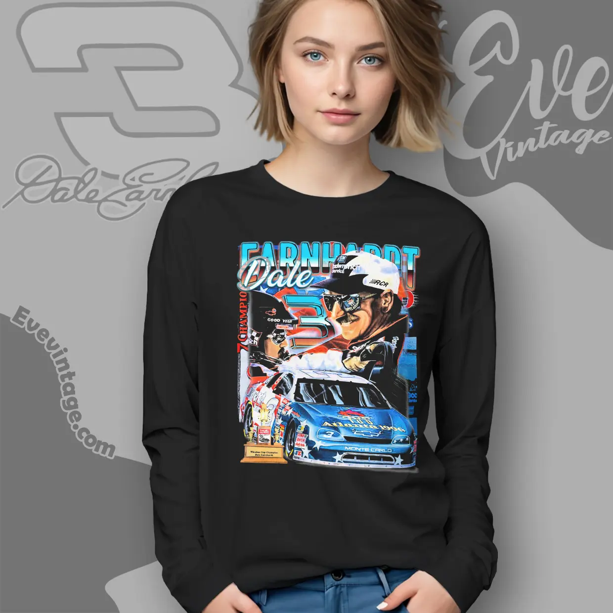 dale earnhardt nascar winston cup shirt long sleeve tee dale earnhardt nascar winston cup shirt long sleeve tee