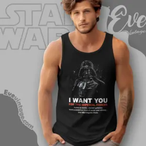 darth vader i want you for the imperial forces tank top racerback