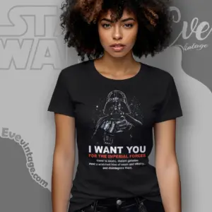 darth vader i want you for the imperial forces women t shirt