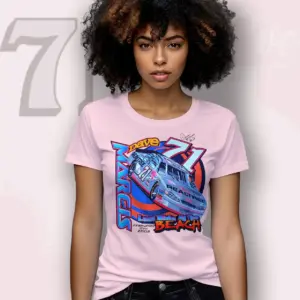 dave marcis 71 shirt last ride at the beach women t shirt