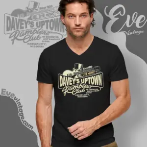 daveys uptown ramblers club shirt kansas city dive bar v neck tshirt