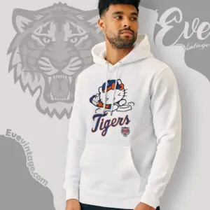 detroit tigers hello kitty sliding into home hoodie