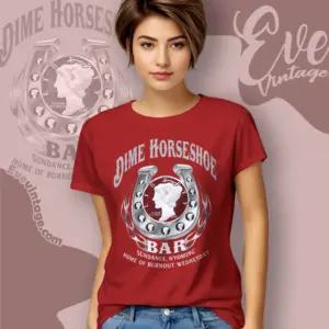 Dime Horseshoe Bar Shirt – Sundance Wyoming Dive Bar Tee