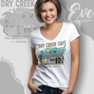 dry creek cafe boat dock shirt austin dive bar v neck tshirt