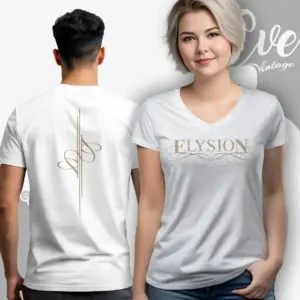 elysion band logo shirt v neck t shirt