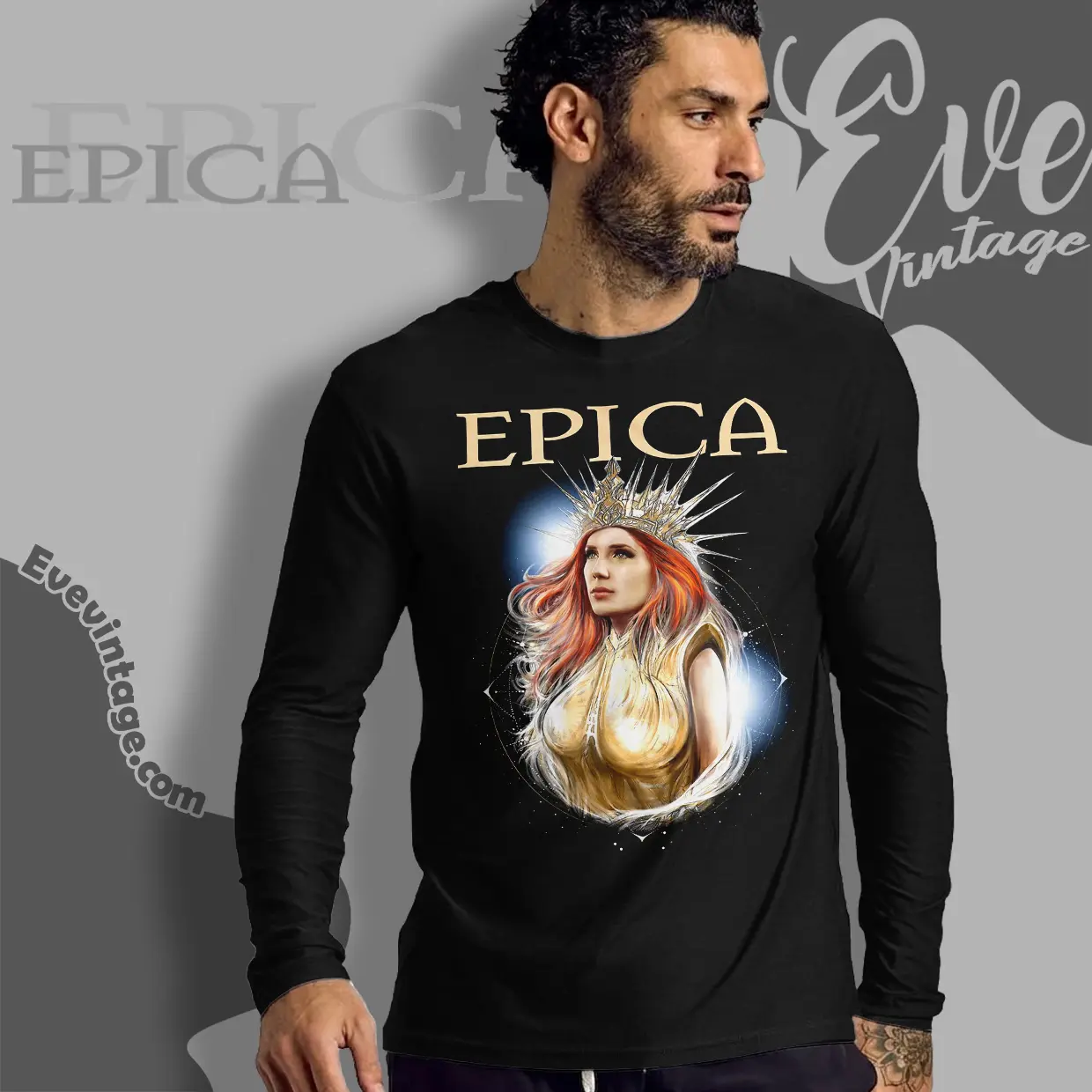 epica abyss of time long sleeve tee epica abyss of time long sleeve tee
