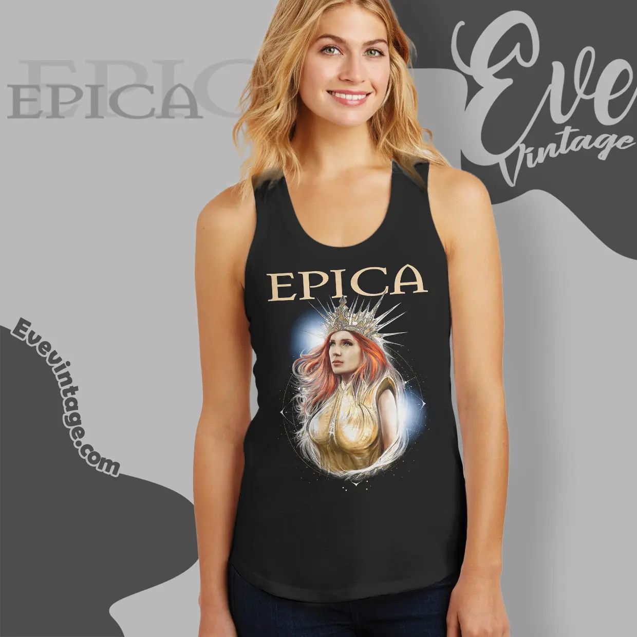 epica abyss of time tank top racerback epica abyss of time tank top racerback