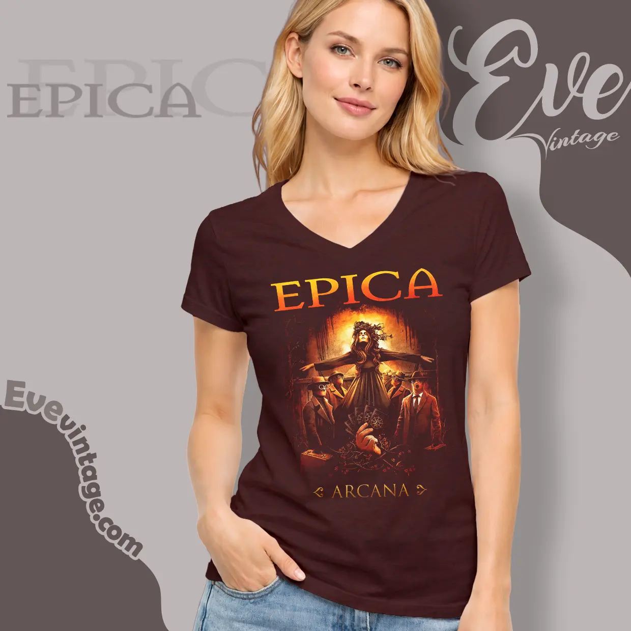 epica arcana v neck tshirt epica arcana v neck tshirt