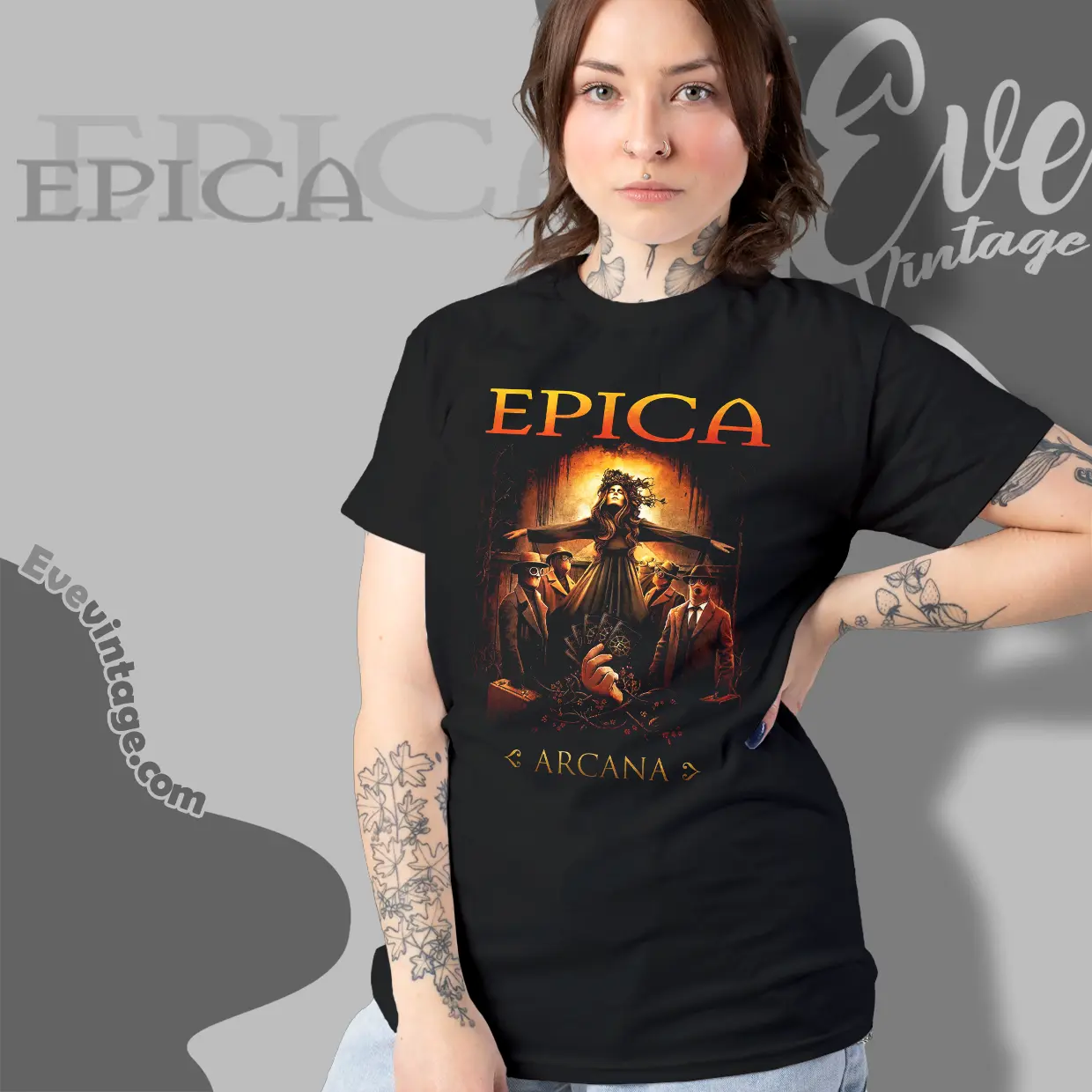 epica arcana women t shirt epica arcana women t shirt