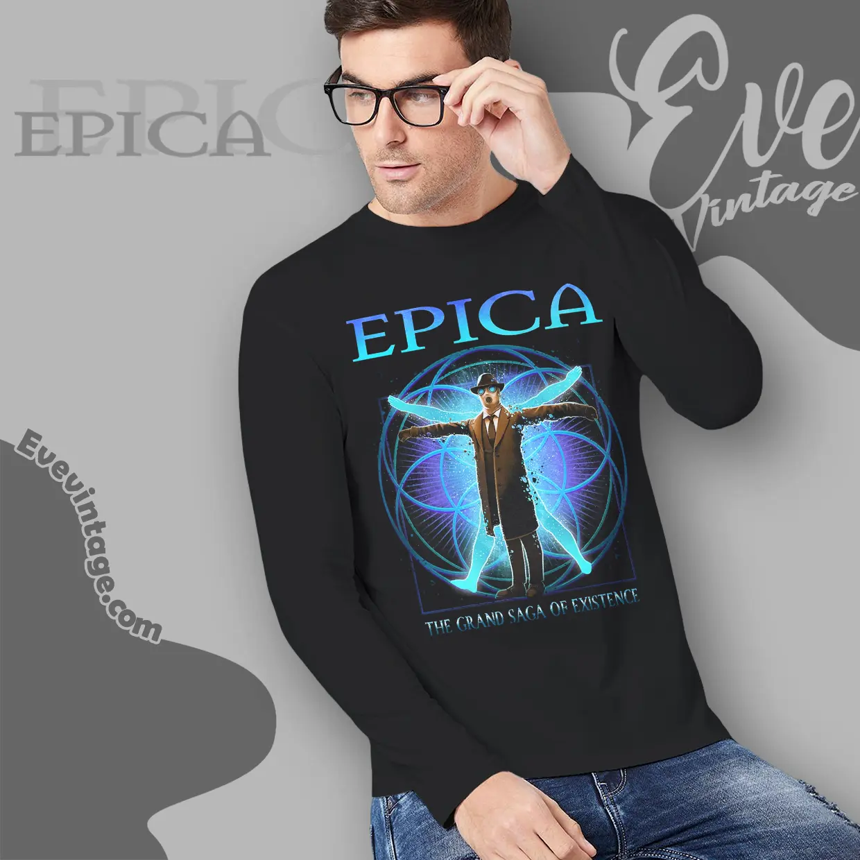 epica grand saga of existence long sleeve tee epica grand saga of existence long sleeve tee