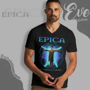 epica grand saga of existence v neck tshirt