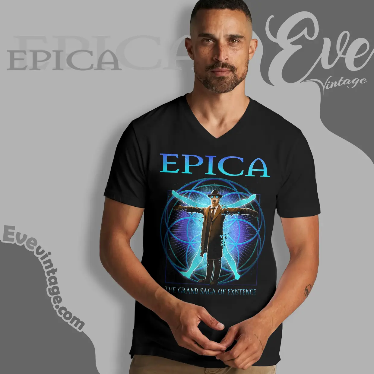 epica grand saga of existence v neck tshirt epica grand saga of existence v neck tshirt
