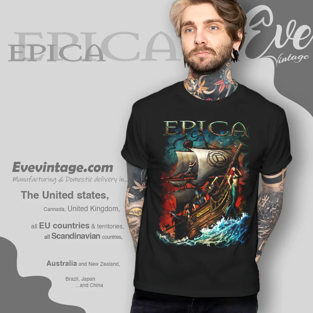 epica pirates of the caribbean art t shirt epica pirates of the caribbean art t shirt