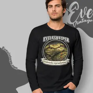 eyelash viper bothriechis nigroadspersus long sleeve tee