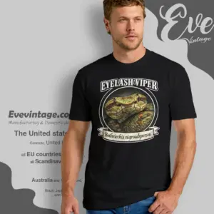 eyelash viper bothriechis nigroadspersus t shirt
