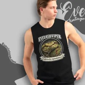 eyelash viper bothriechis nigroadspersus tank top racerback