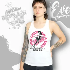 fast eddies bon air shirt hot chicks on a stick tank top racerback