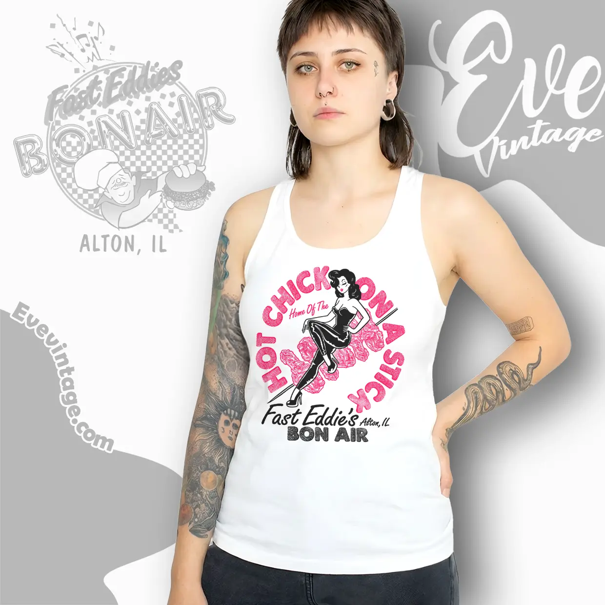 fast eddies bon air shirt hot chicks on a stick tank top racerback fast eddies bon air shirt hot chicks on a stick tank top racerback