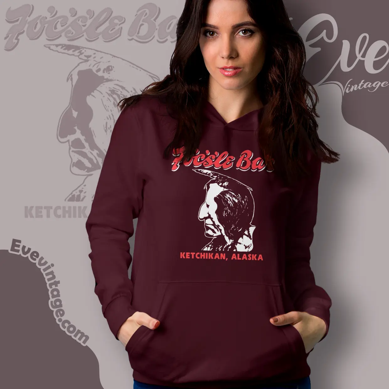 focsle bar ketchikan alaska vintage hoodie focsle bar ketchikan alaska vintage hoodie