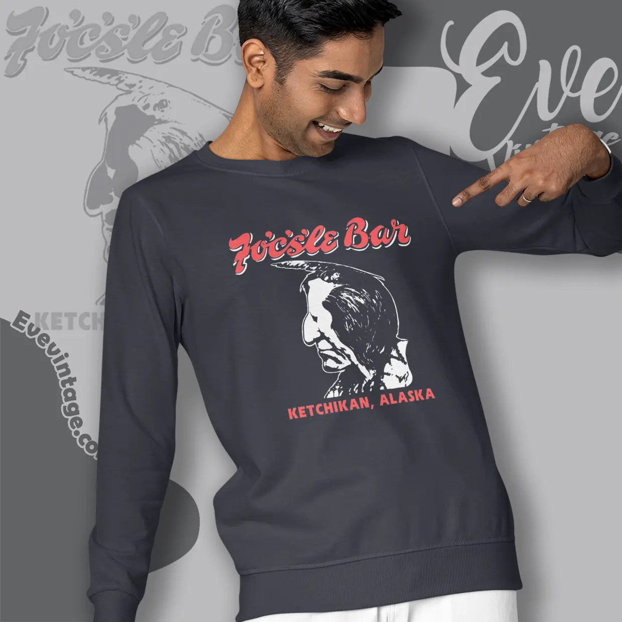 focsle bar ketchikan alaska vintage sweatshirt focsle bar ketchikan alaska vintage sweatshirt