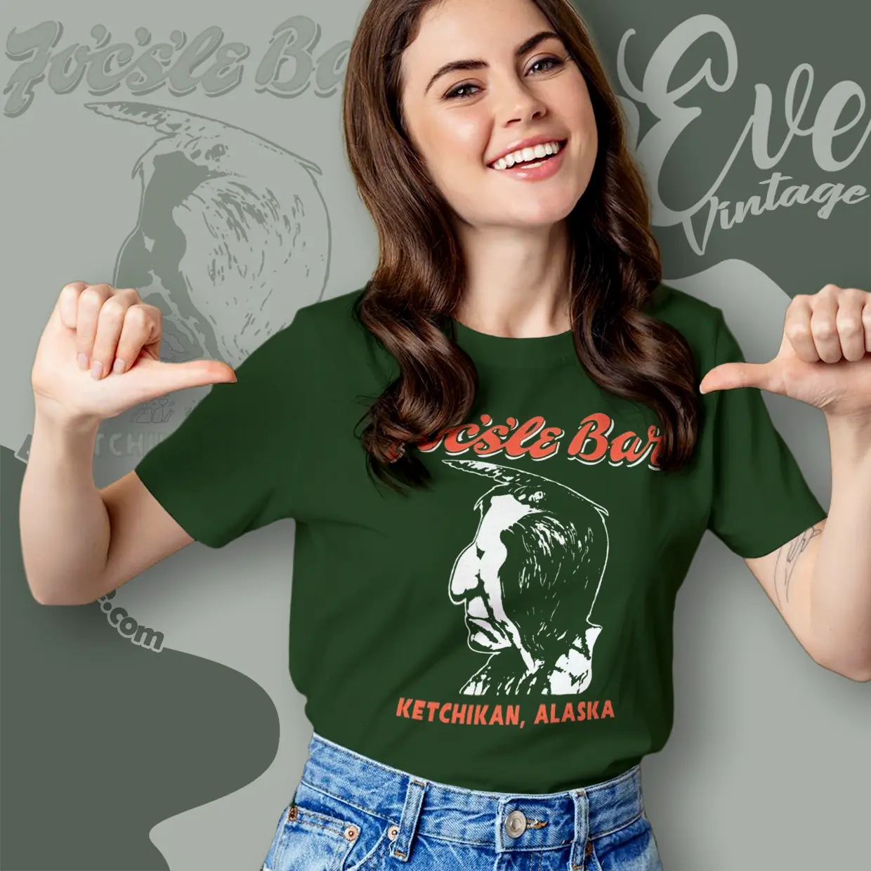 focsle bar ketchikan alaska vintage women t shirt focsle bar ketchikan alaska vintage women t shirt