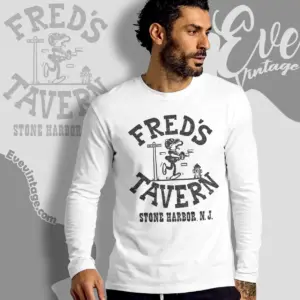 freds tavern new jersey dive bar long sleeve tee