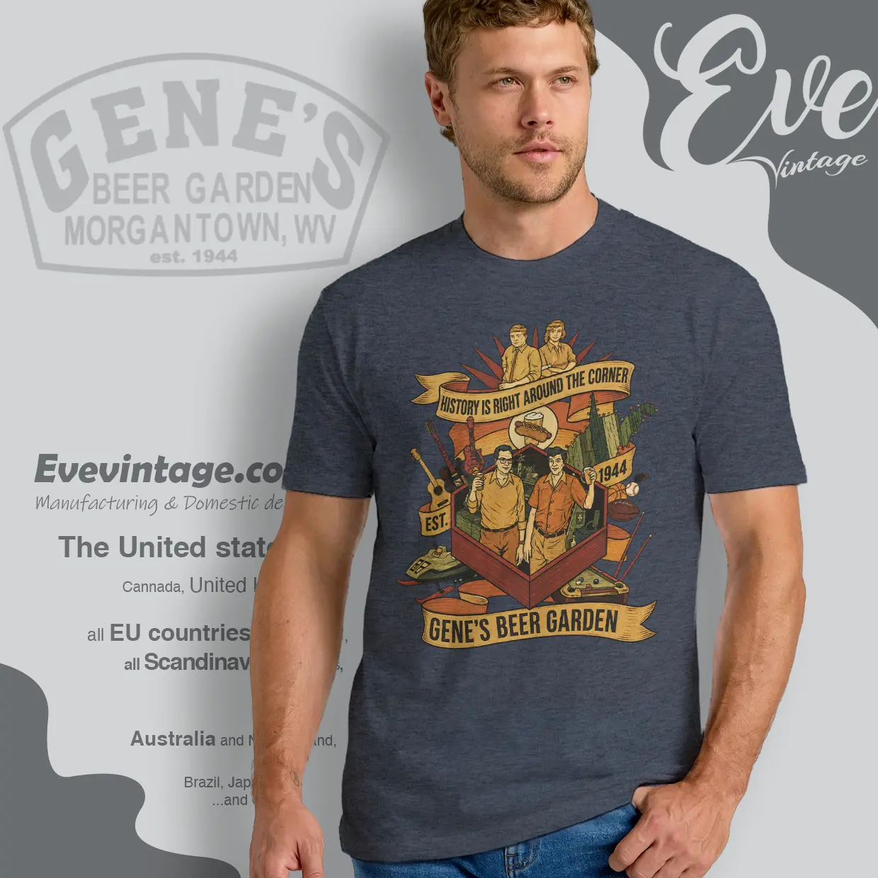 genes beer garden shirt morgantown wv dive bar t shirt genes beer garden shirt morgantown wv dive bar t shirt