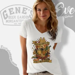 genes beer garden shirt morgantown wv dive bar v neck tshirt