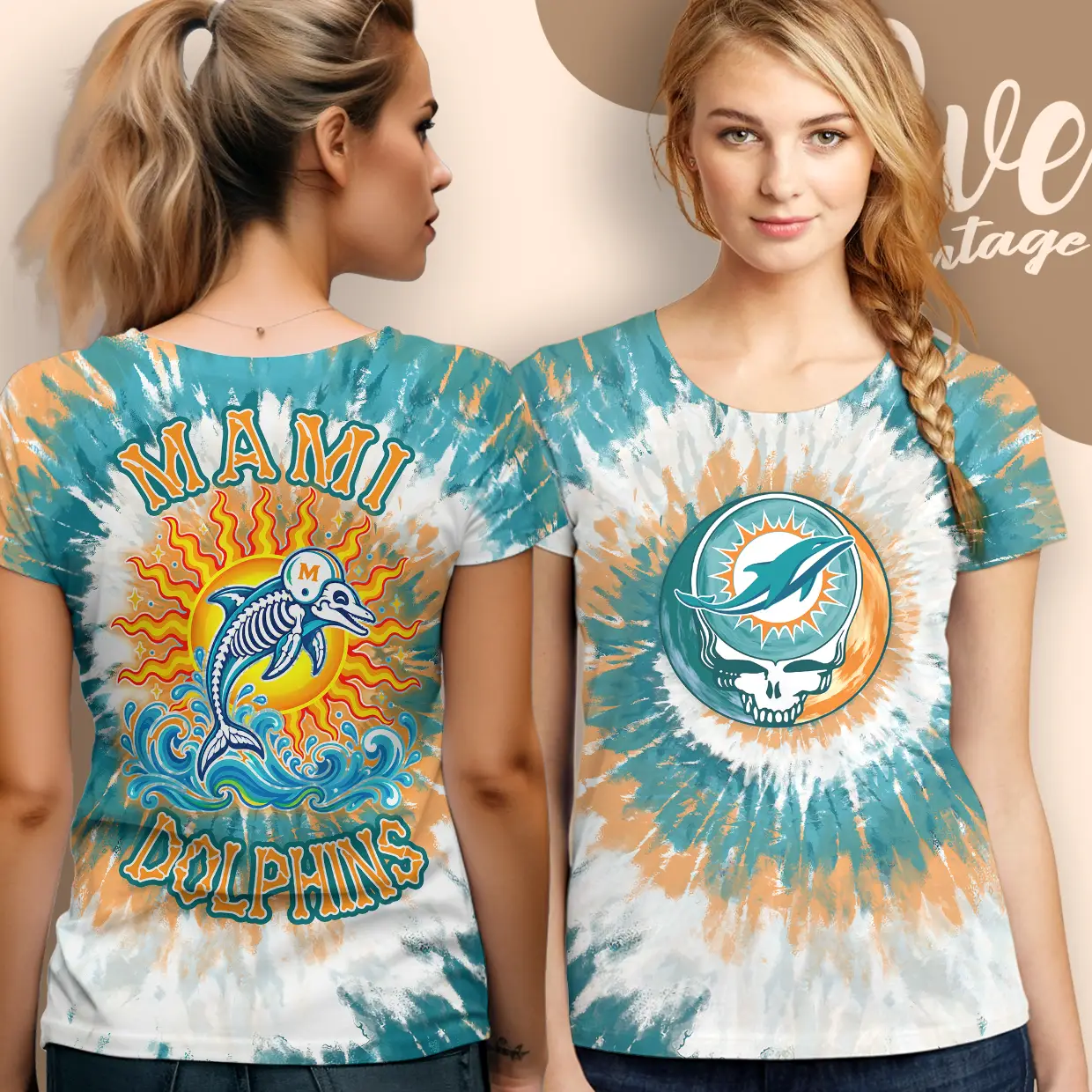 grateful dead miami dolphins stealie tie dye women t shirt grateful dead miami dolphins stealie tie dye women t shirt