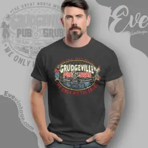 Grudgeville Pub & Grub Shirt – Wisconsin Dive Bar Tee