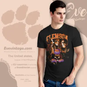 halloween clemson tigers horror team t shirt