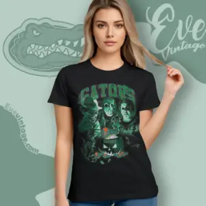 halloween florida gators horror team women t shirt