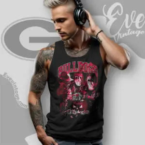 halloween georgia bulldogs horror team tank top racerback