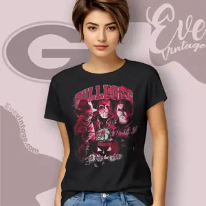 halloween georgia bulldogs horror team women t shirt