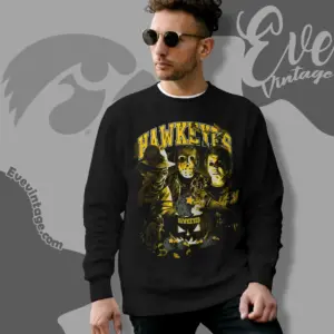 halloween iowa hawkeyes horror team sweatshirt