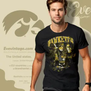 halloween iowa hawkeyes horror team t shirt
