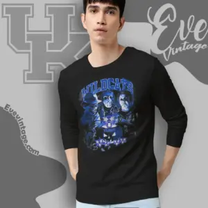 halloween kentucky wildcats horror long sleeve tee