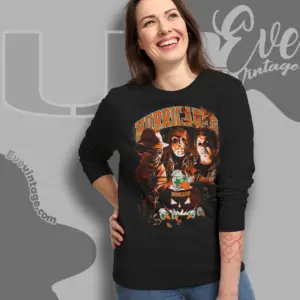 halloween miami hurricanes horror team sweatshirt