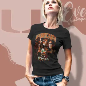 halloween miami hurricanes horror team women t shirt