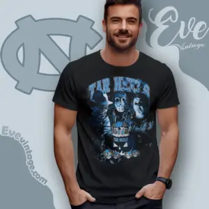 halloween nc tar heels horror team t shirt