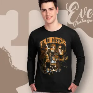 halloween tennessee volunteers horror team long sleeve tee