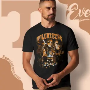 halloween tennessee volunteers horror team t shirt