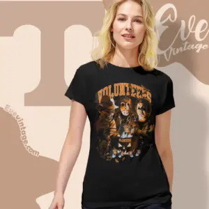 halloween tennessee volunteers horror team women t shirt