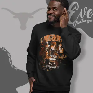 halloween texas longhorns horror team sweatshirt