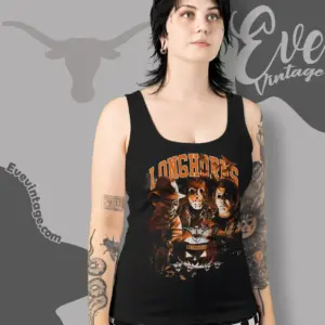 halloween texas longhorns horror team tank top racerback
